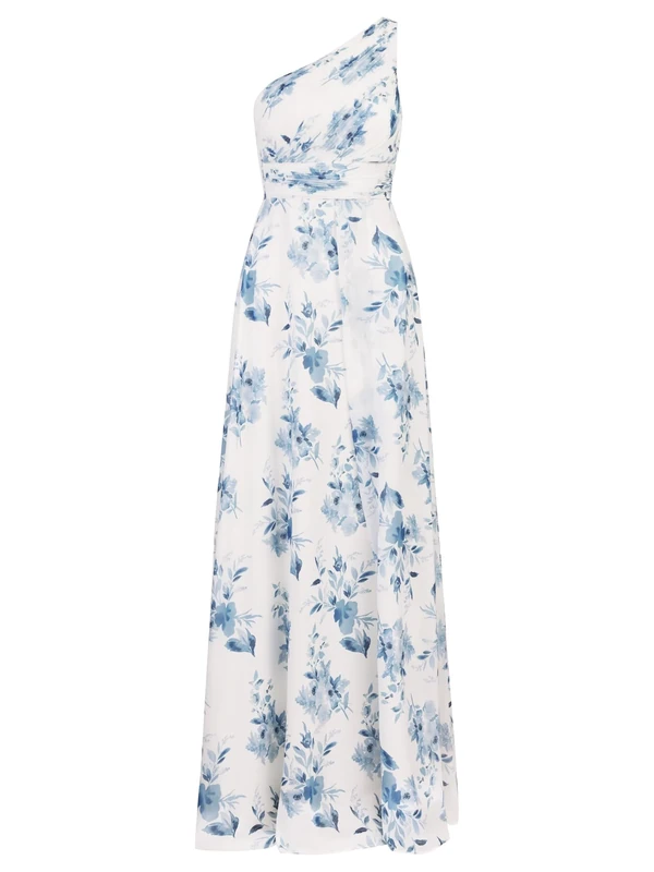 APART Fashion Women's Apart Langes Abendkleid aus Hochwertigem Polyester Casual Night Out Dress, Royal-Cream, 14