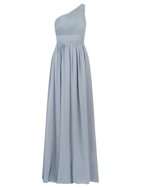 APART Fashion Women's Apart Langes Abendkleid aus Hochwertigem Polyester Casual Night Out Dress, Smoke Blue, 10