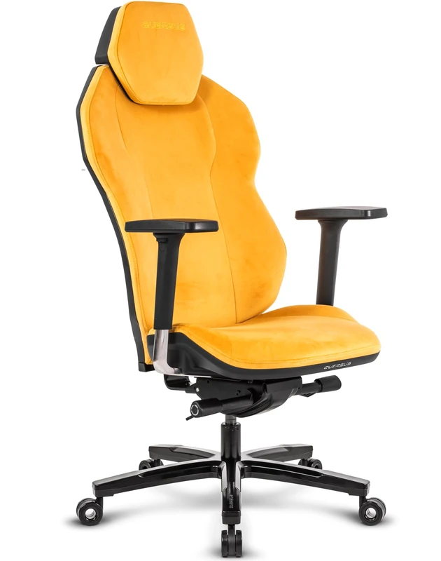 Quersus Gaming ICOS.1.2 Yellow Canary Chair, Faux Leather, Yellow, Universal