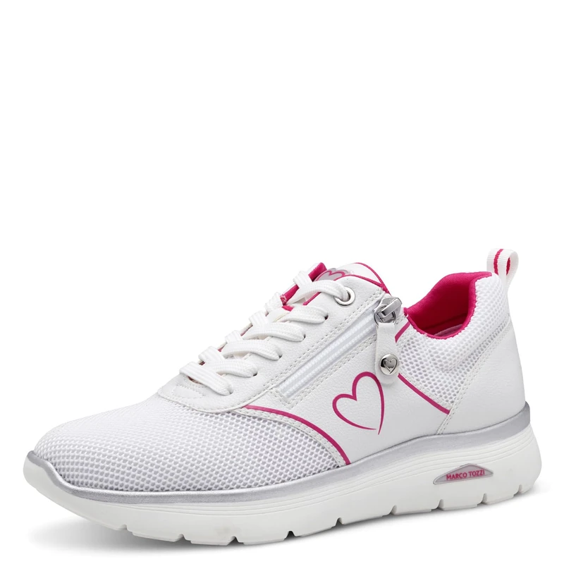 MARCO TOZZI Women's 2-23761-44 Trainers, White Comb, 6 UK