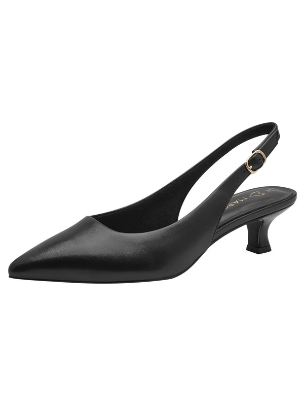 MARCO TOZZI Women's Pumps Soft Feel Me Footbed Soft Lining Vegan Synthetic, Black (Black), 6 UK