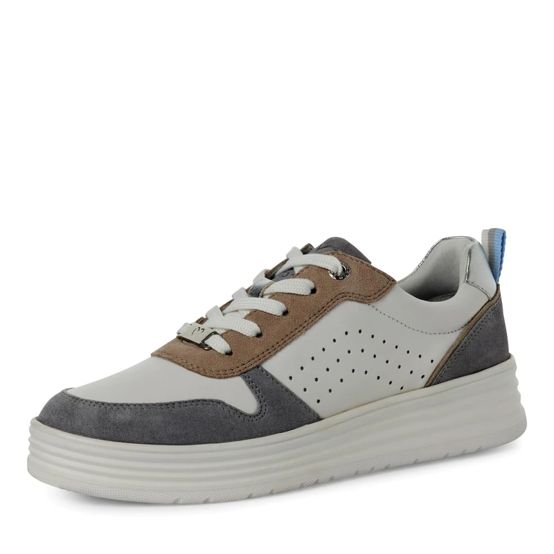 MARCO TOZZI Women's Damen Sneaker 2-23700-44, White Lt Blue, 3.5 UK