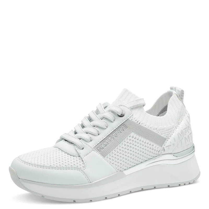 MARCO TOZZI Women's 2-23716-44 Trainers, White Comb, 5 UK