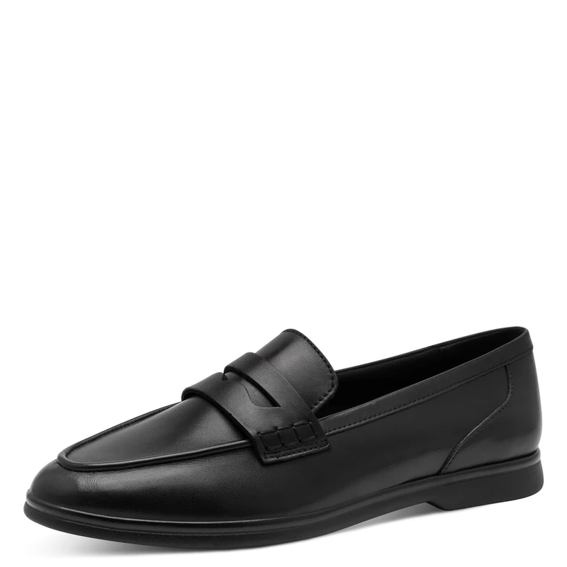 MARCO TOZZI Women's Elegant Leather Slippers, Black (Black Nappa), 6 UK