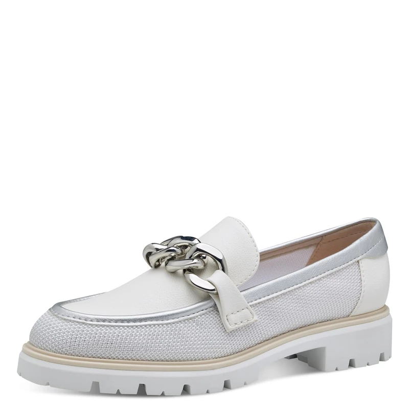 MARCO TOZZI Women's Elegant Vegan Slippers, White Comb, 7 UK - Image 1