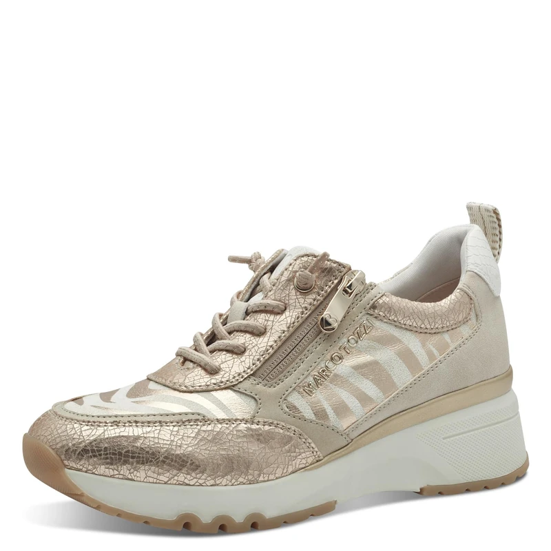 MARCO TOZZI Women's 2-23757-44 Trainers, Gold, 37 EU, Gold, 5 UK