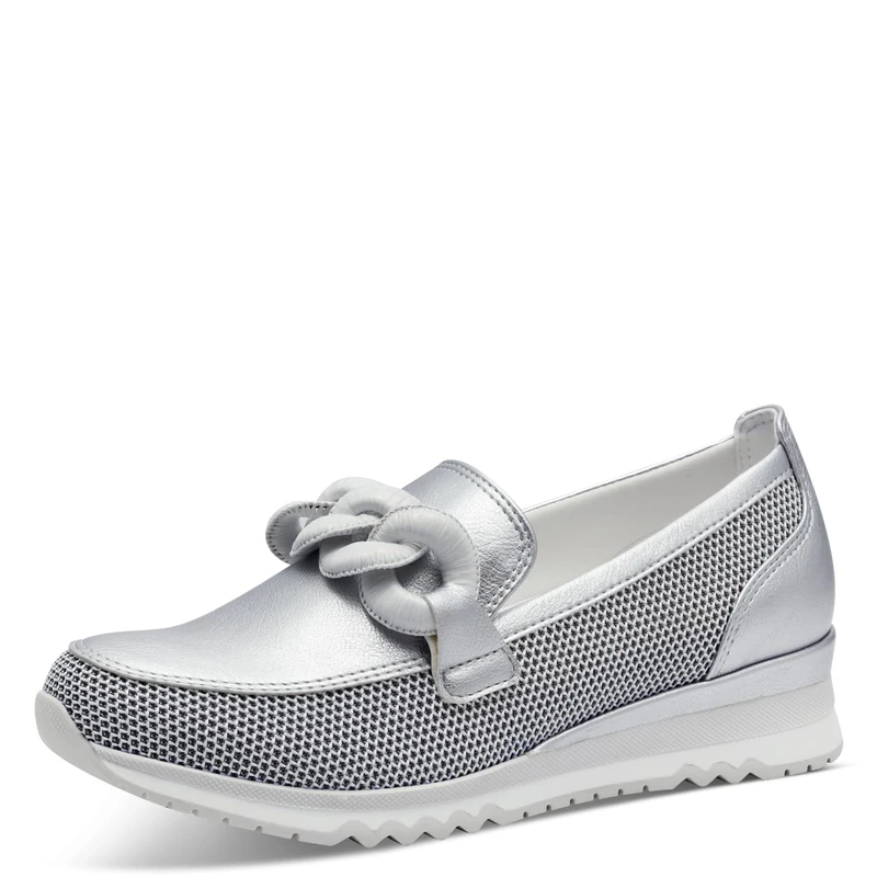 MARCO TOZZI Women's Damen Sneaker 2-24720-44, Silver, 6 UK