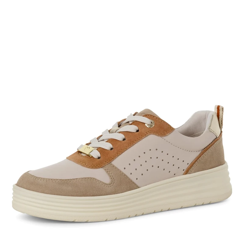 MARCO TOZZI Women's Damen Sneaker 2-23700-44, Cream Comb, 9 UK