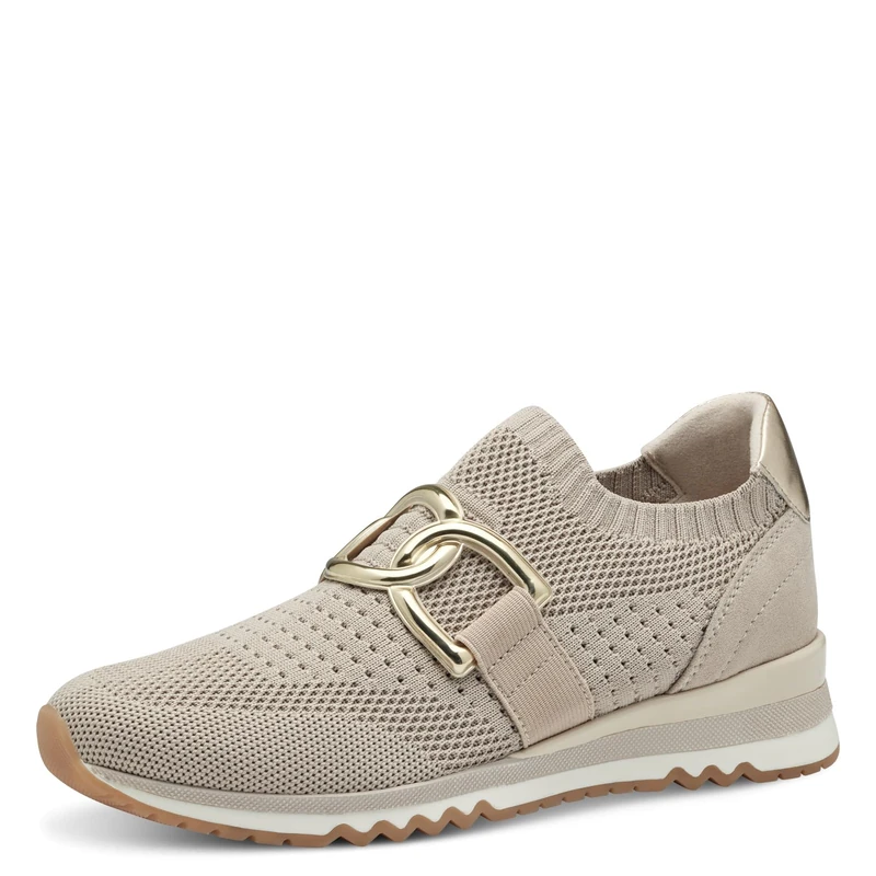 MARCO TOZZI Women's Slip On Elastic Trainers, Dune Comb, 8 UK