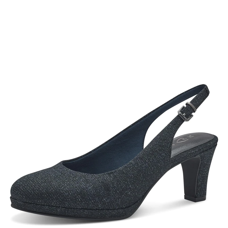 MARCO TOZZI Women's 2-29603-44 Pumps, Navy Metallic, 37 EU, Navy Metallic, 5 UK