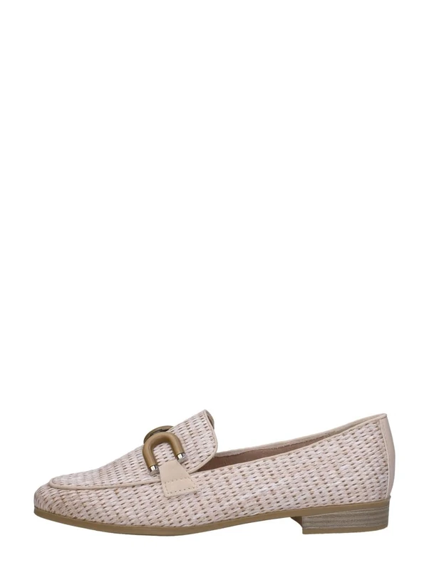 MARCO TOZZI Damen Slipper 2-24221-44, Women's Loafer, Powder, 6 UK