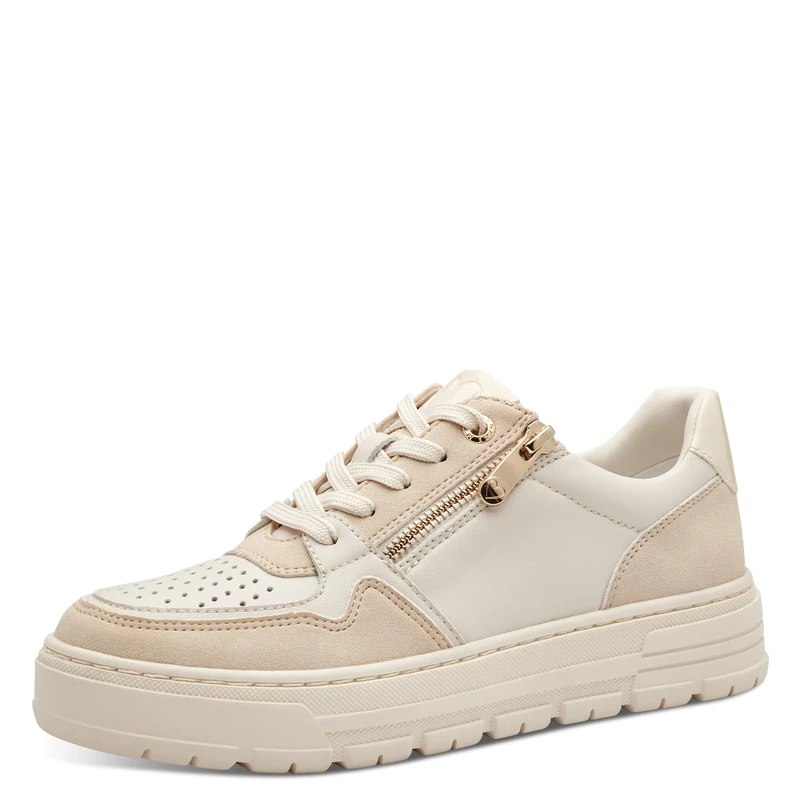MARCO TOZZI Women's 2-23755-44 Trainers, Cream Comb, 5 UK