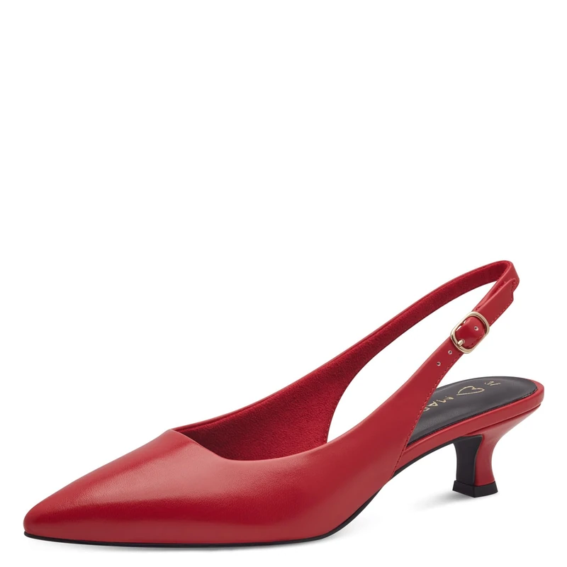 MARCO TOZZI Women's Pumps Soft Feel Me Footbed Soft Lining Vegan Synthetic, red (RED), 5.5 UK