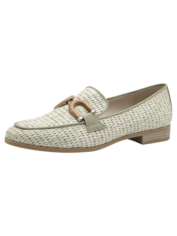 MARCO TOZZI Women's Elegant Block Heel Slippers, Green (Moss), 8 UK