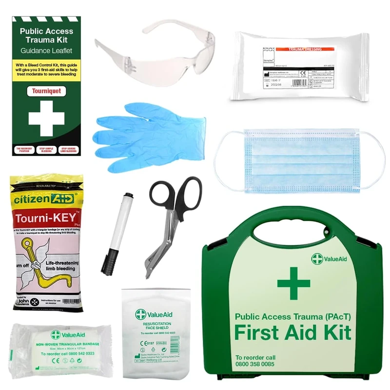 BleedSave Public Access Trauma (Pact) Kit with Tourni-Keys - Hard Case