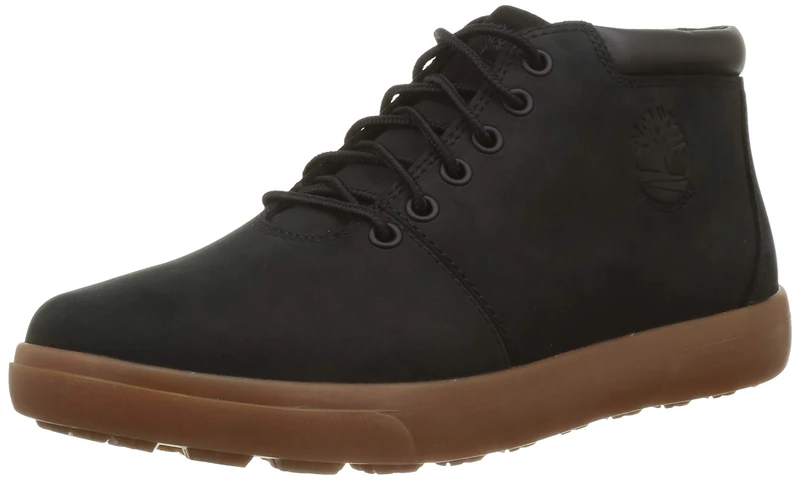 Timberland Men's Ashwood Park Wp Leather Chukka Boots, black, 43 EU Weit