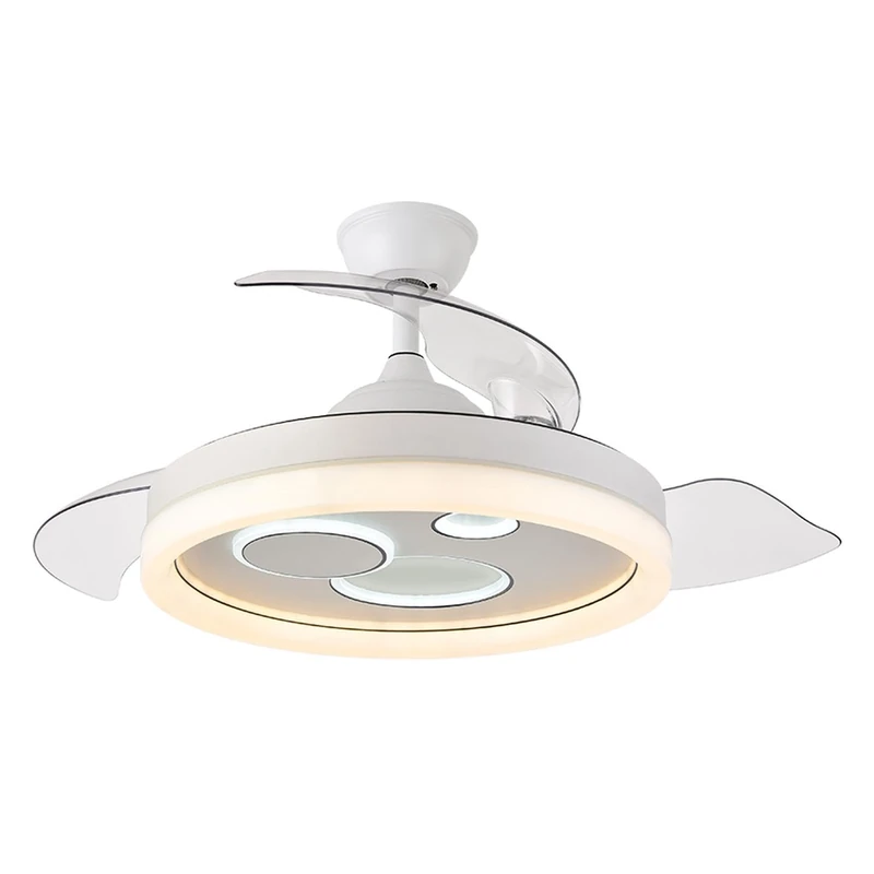 Eden pulse DC Fan 72W 6120LM White 110D 3Blades Desp.3000-4000-6000K Remote + Timer + Memory