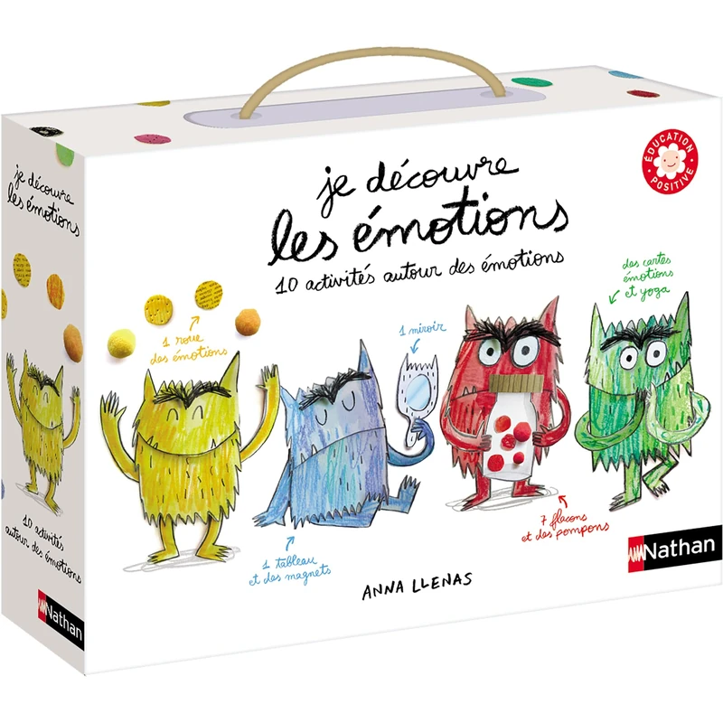 Dujardin Nathan - I discover emotions - Positive education - set of original activities to discover one's emotions - For children from 3 years old