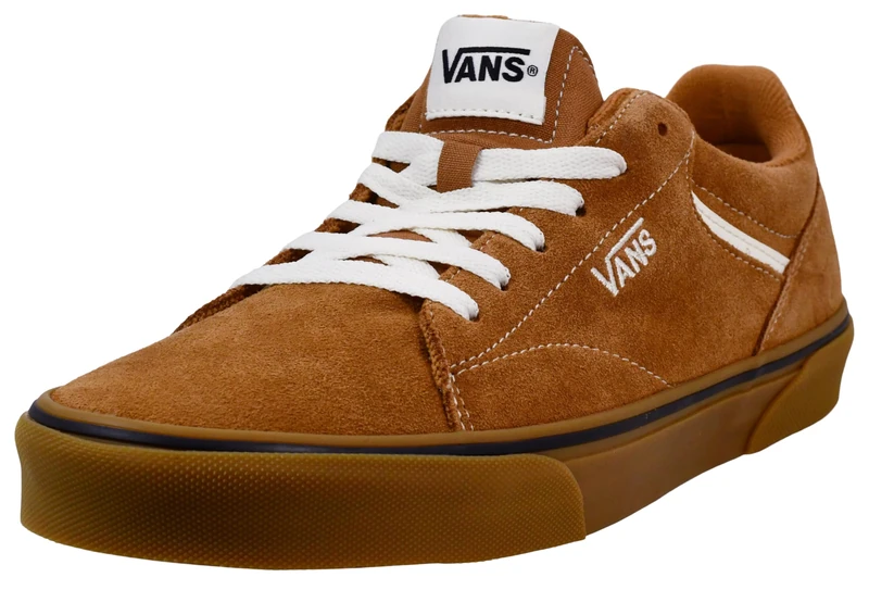 Vans Mens's Seldan Sneaker, Suede Gum Brown, 6 UK
