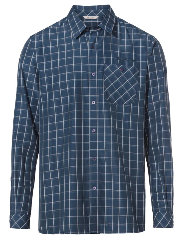 VAUDE Men's Albsteig Ls Shirt Iii, Dark Sea/Dark Sea, XL - Image 1
