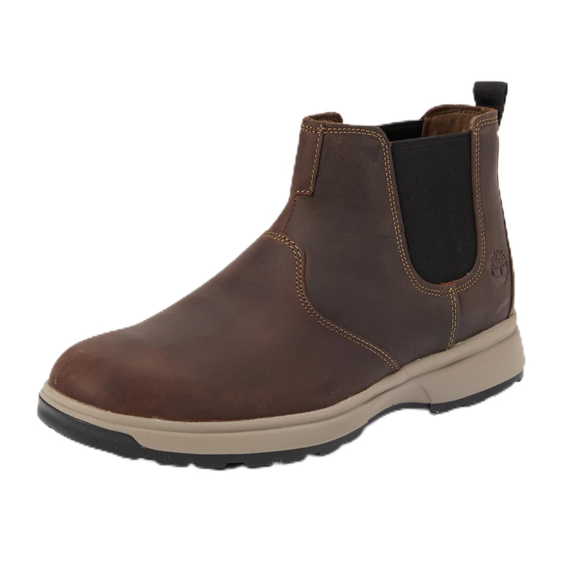 Timberland Men's Atwells Ave Chelsea Boots - Dk Brn F Grain