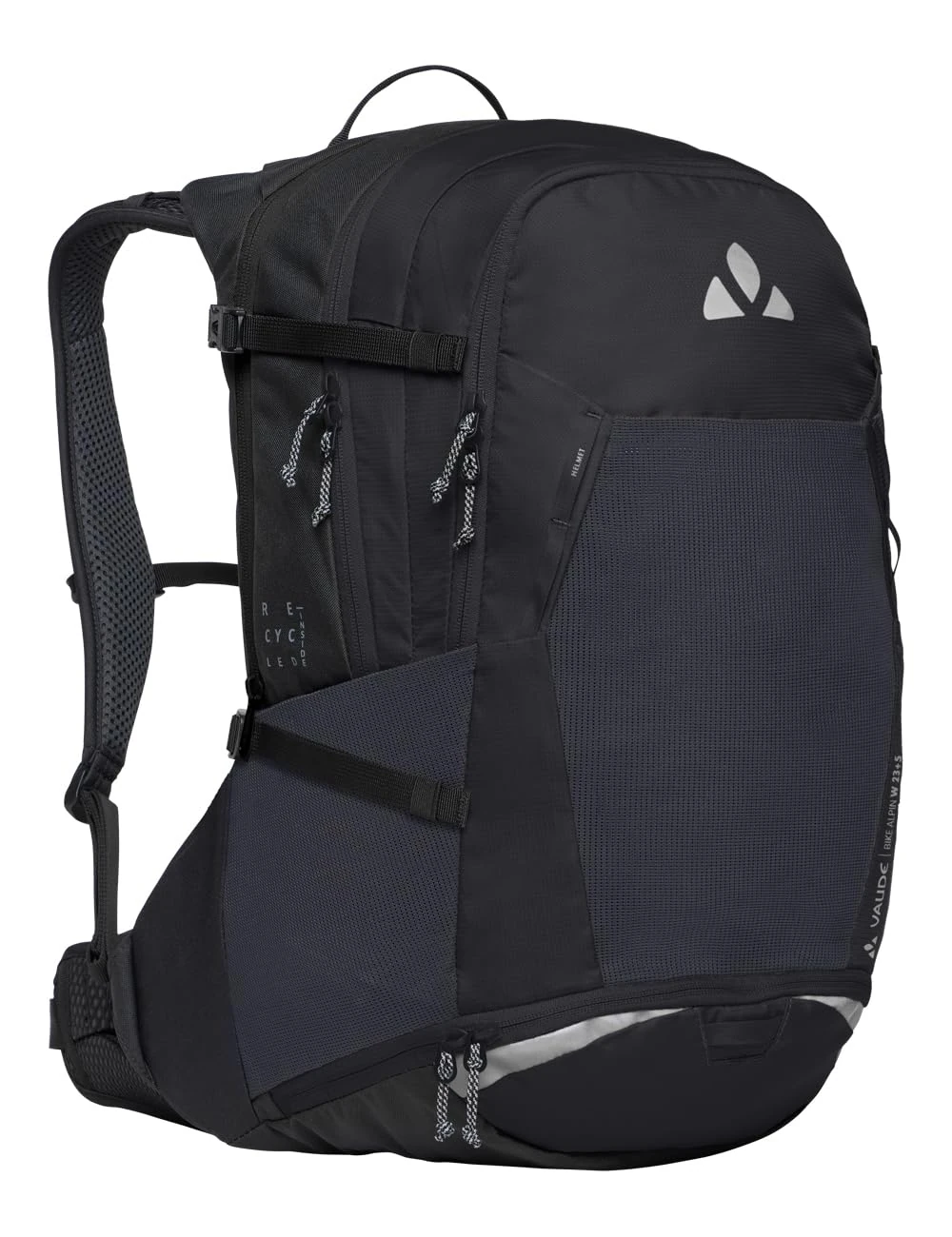 VAUDE Bike Alpin 23+5 - Mountain Bike Backpack 23L + 5L Extension with Breathable Back, Ergonomic Carry System and Robust Materials - Ideal for Longer MTB Tours
