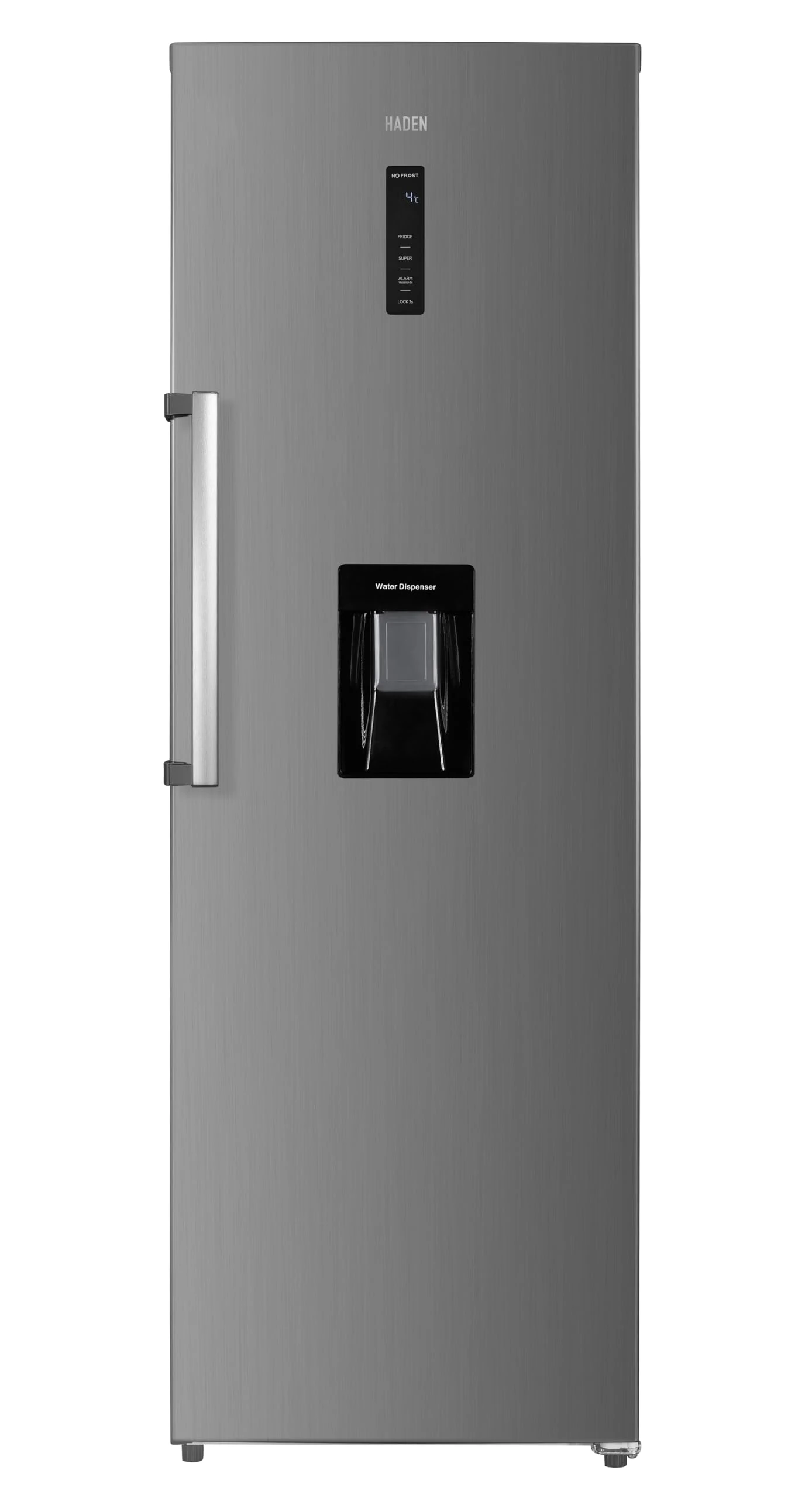 HADEN Tall Larder Fridge - With Drinks Dispenser - 356L Capacity - Digital Temperature Control - 4 Glass Shelves - Crisper Drawer, 2 Extra Drawers - 185cm Height