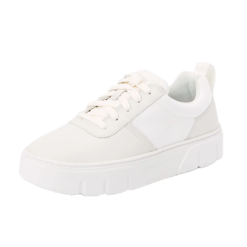 Timberland Women's Laurel Court Sneaker, WHI Full Grain, 4 UK