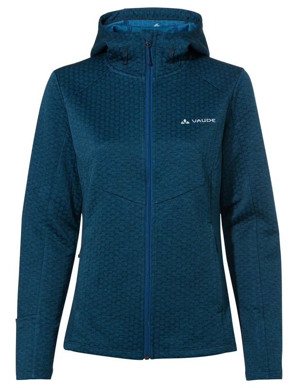VAUDE Women's Skomer Hiking Hoody Jacket, Dark Sea, 48 (EU) - Image 1