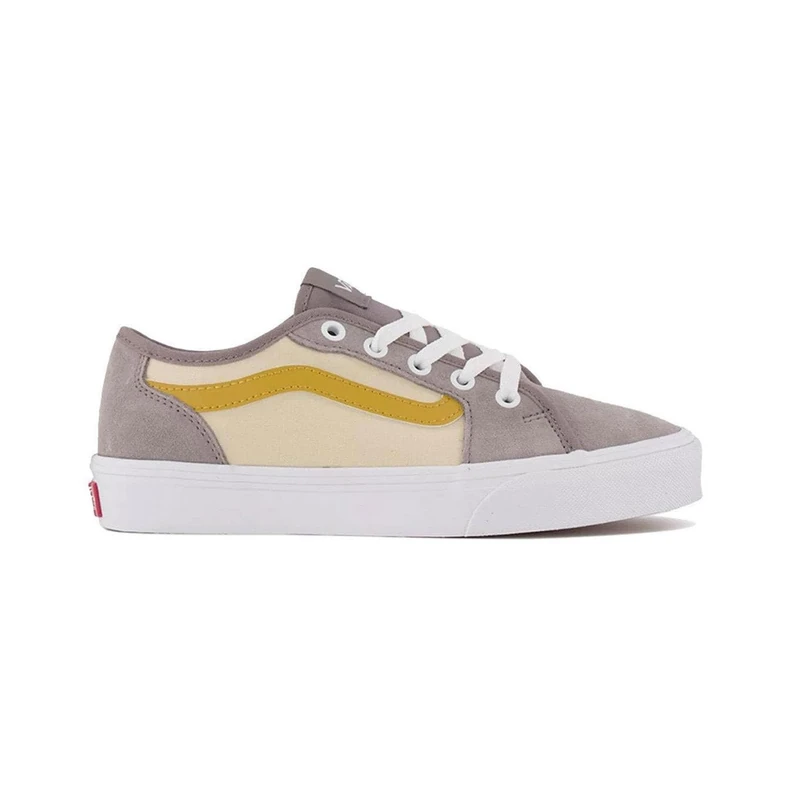Vans Womens's Filmore Decon Sneaker, Retro pop Gray/Gold, 3.5 UK