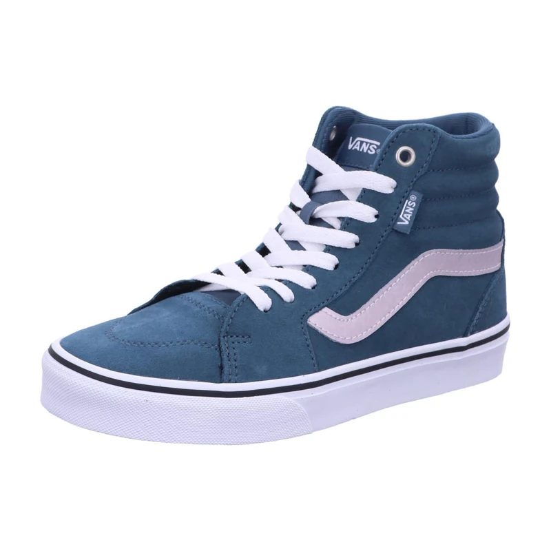 Vans Womens's Filmore Hi Sneaker, Metallic sidestripe Blue, 2.5 UK