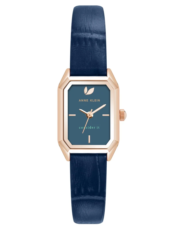 Anne Klein Women's Sustainable Leather Strap Watch, AK/5148