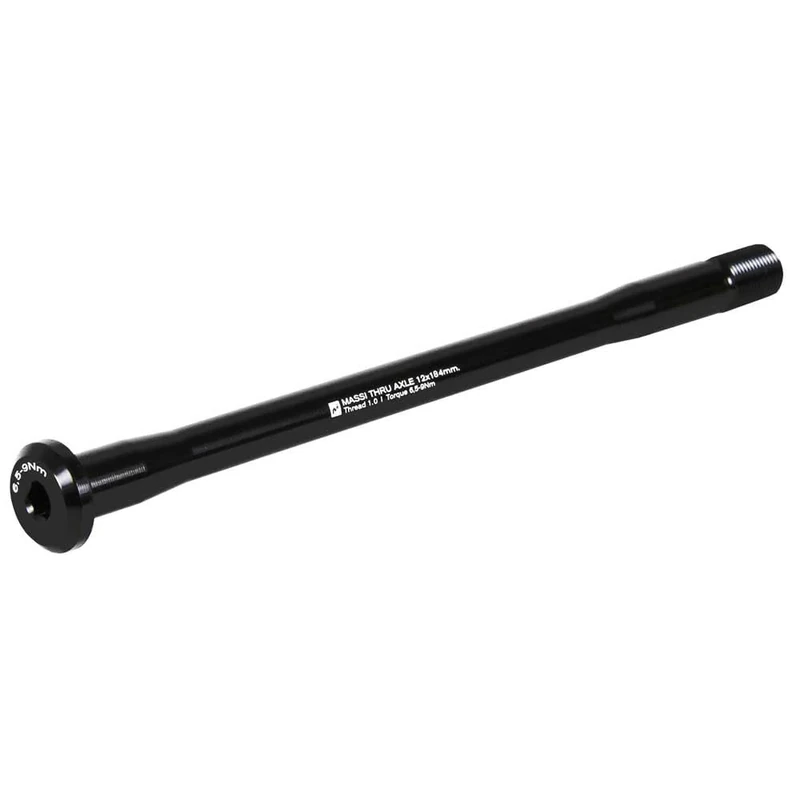 Massi Rear Axle.12X184MM TP=1.00MM, Unisex Adult, Black, One Size