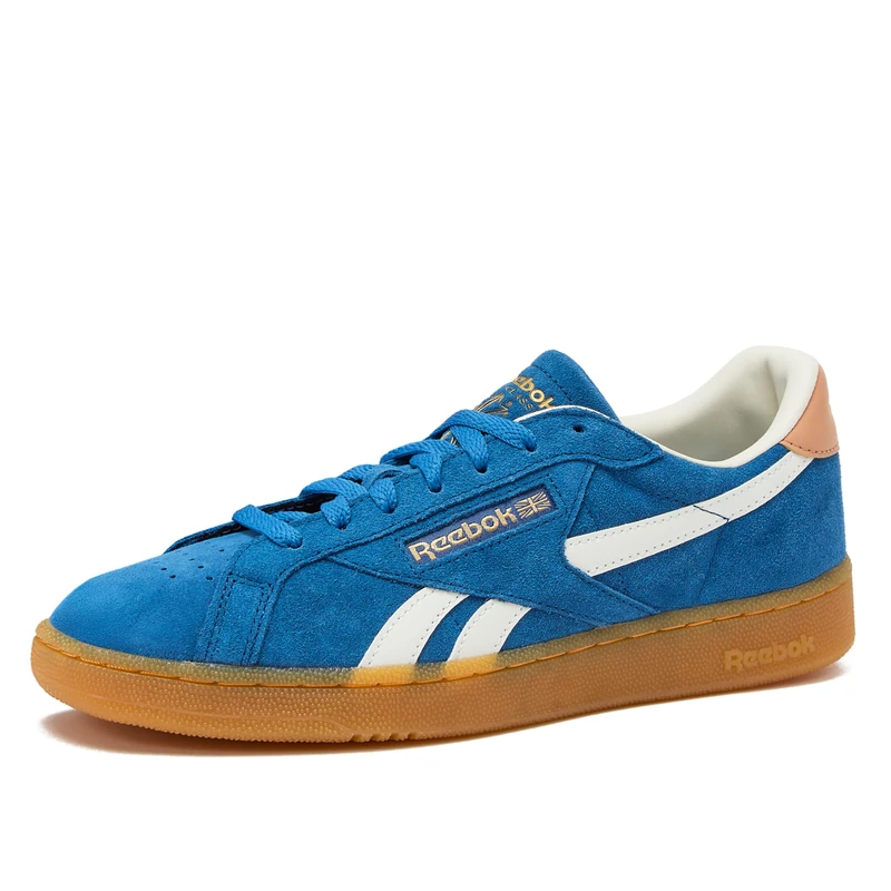 Reebok Unisex-Adult Club C Grounds UK Vintage Sneakers Casual Tennis Mens Shoes, Twilight Blue/Clay/Chalk, 12 UK Men / 13 UK Women - Image 1