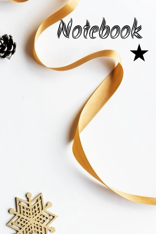 Fancy White and Gold themed notebook for taking easy notes at school or work. Everyday Notebook for school or work