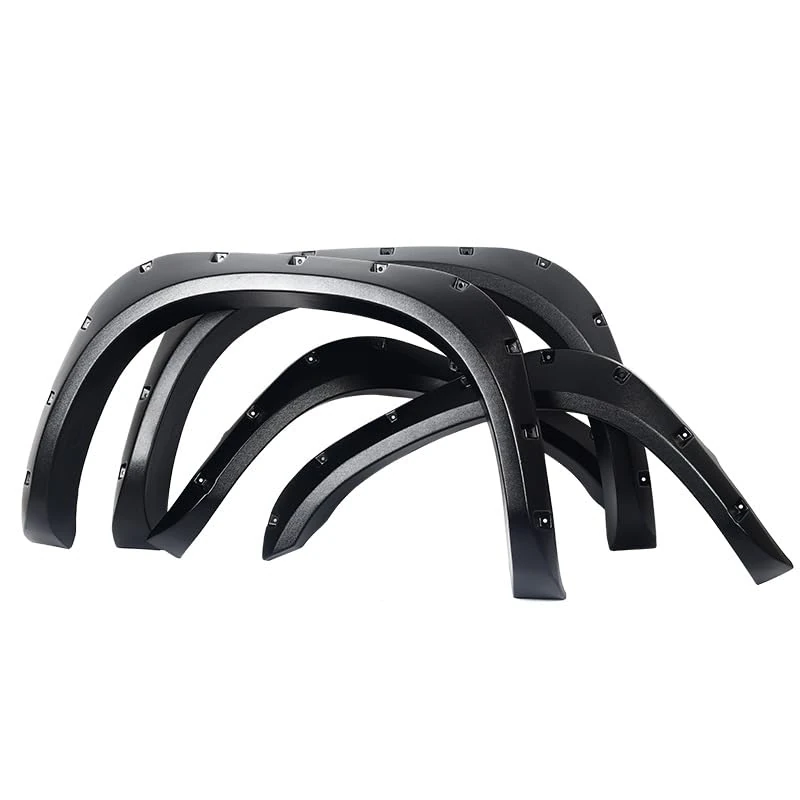 BDWXJP Car Wheel Arch Fender for DODGE RAM 2002-2008, Black ABS Mudguards Set, Front and Rear Wheels Fender Flares for Offroad Trucks