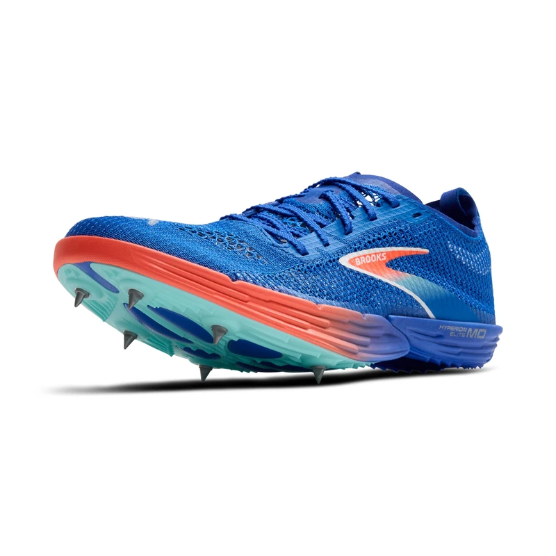 BROOKS Men's Hyperion Elite MD Sneaker, Cobalt Pink Clay Limpet Shell, 5 UK