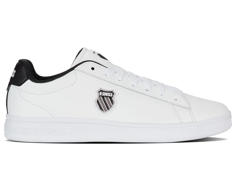 K-Swiss Men's Court Shield II Trainers, Wht Blk Decmbrskygry, 10 UK