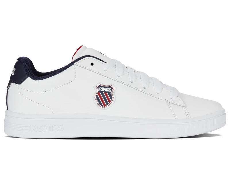 K-Swiss Men's Court Shield II Trainers, Wht Peacot Smba Red, 9.5 UK - Image 1