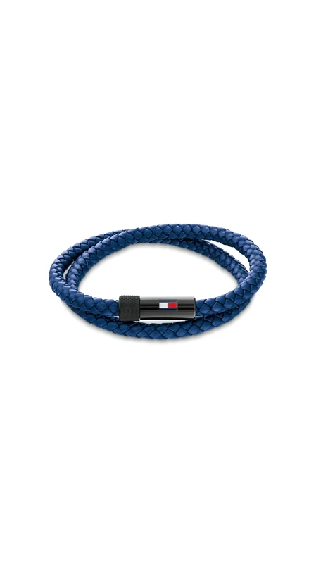 Tommy Hilfiger Jewelry Men's Leather Bracelet with Magnetic Closure
