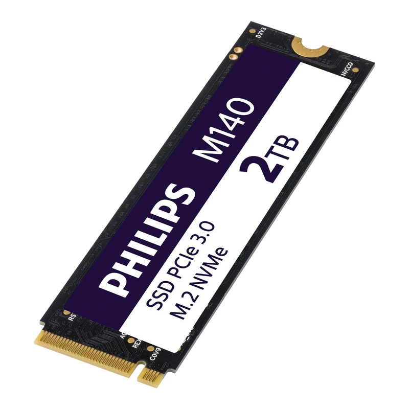 PHILIPS Internal Solid State Drive M.2 M140 - NVMe PCIe Gen3 2TB (2280) for Desktop PCs and Notebooks, for Graphics and Video Editing, Gaming, Reading 3500MB/s, Write 3100MB/s
