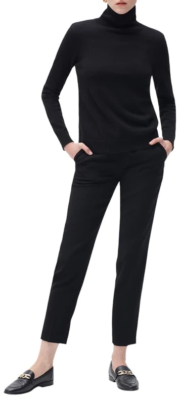 Caroll UJ015-DYLANB Women's Cashmere Jumper, Black, UK 4