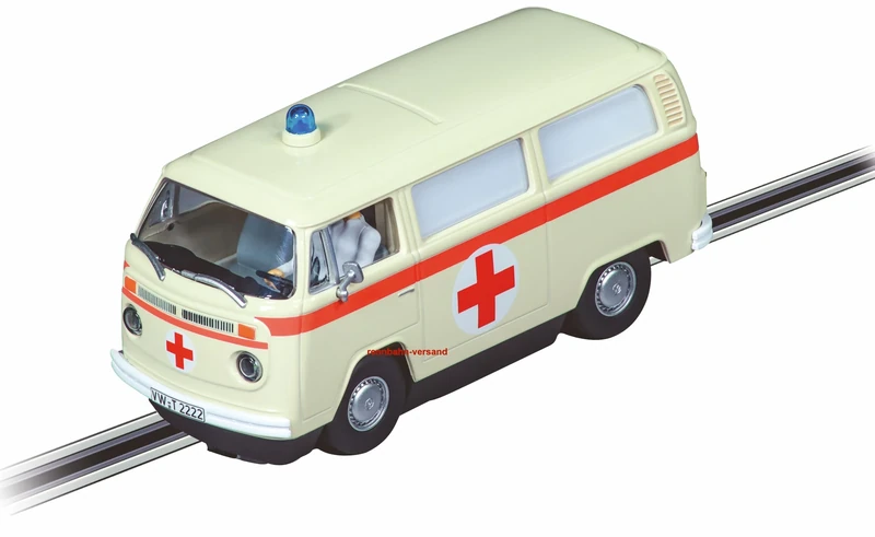 Carrera Digital 132 20032033 I VW Bus T2b Ambulance Red Cross With Light & Sound I 1:32 I Scale Slot Car I With Working Front, Rear & Tail Lights I Suitable For Ages 8 Years+ - Image 1