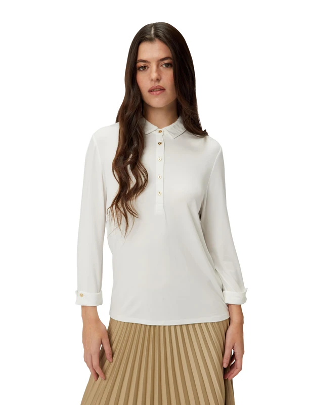 Caroll Long-Sleeved T-Shirts Ecru