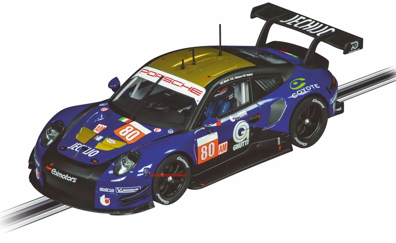 Carrera Digital 124 20023971, Porsche 911 RSR Ebimotors No80, 1:24, Scale Slot Car, With Working Front, Rear and Brake Lights, Suitable For Ages 10 Years+