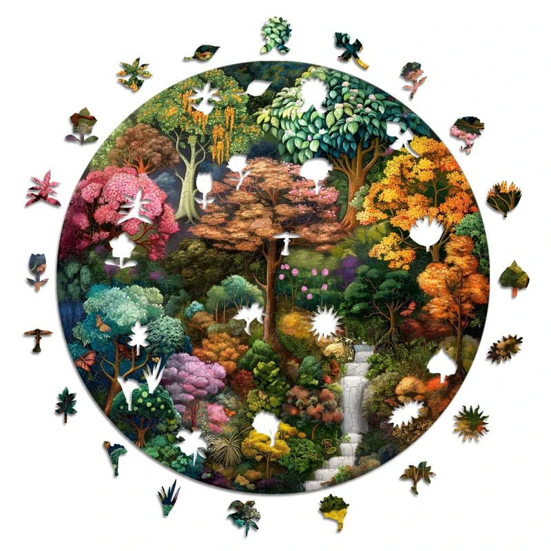 Iconic Puzzles - Mystical Source, Fantasy, 100% sustainable wooden puzzle, Gifts for Children and Adults, size L, 600 Pieces