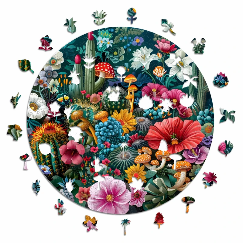 Iconic Puzzles - Enchanted Forest, Fantasy, 100% sustainable wooden puzzle, Gifts for Children and Adults, size L, 600 Pieces