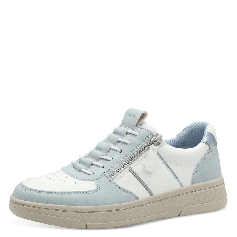 Jana Women’s Flat Sneakers Casual Vegan, Sky, 5 UK