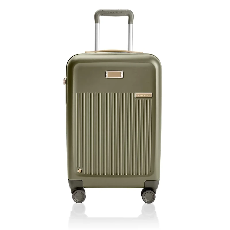 Briggs & Riley Sympatico Hardside Luggage, Olive, 22" Essential Carry-On, Sympatico Hardside Luggage