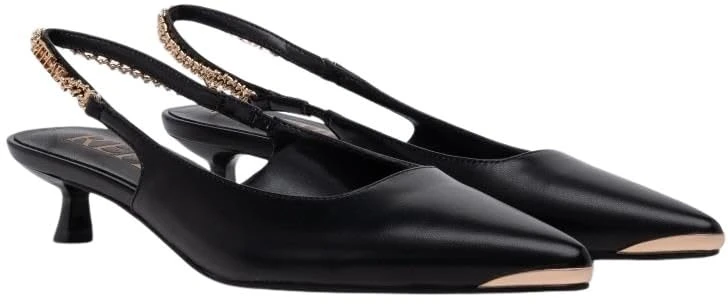 Replay Women's Alder Platinum Pumps, 003 Black, 37 EU, 003 Black, 5 UK